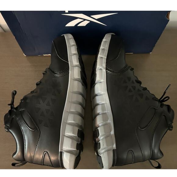 Reebok Sublite Cushion Work Waterproof Mid-Cut Boot Black/Gray Size 11W - Picture 7 of 10